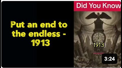 Put an end to the endless - 1913