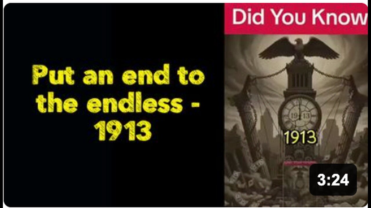 Put an end to the endless - 1913