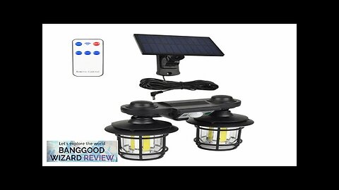 2 In 1 Solar Pendant Light Outdoor Waterproof Floor Mounted Sensor Remote Review