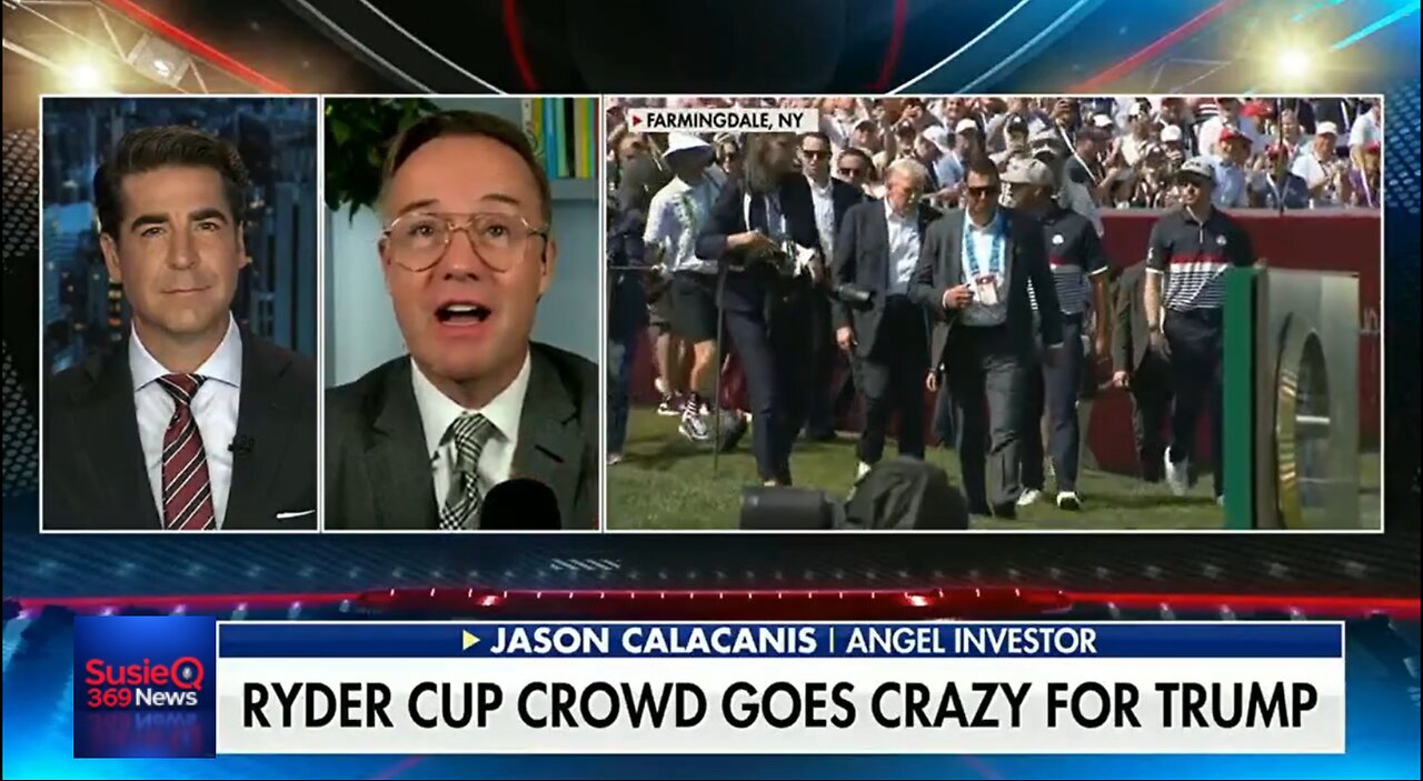 RYDER CUP CROWD GOES CRAZY FOR TRUMP