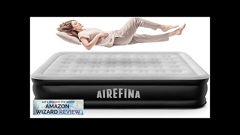 Airefina Air Mattress Queen with Built-in Pump Comfort 18" Queen Size Inflatable Review