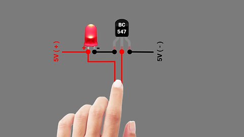 Top BC 547 project 3D animated #electronics #diy