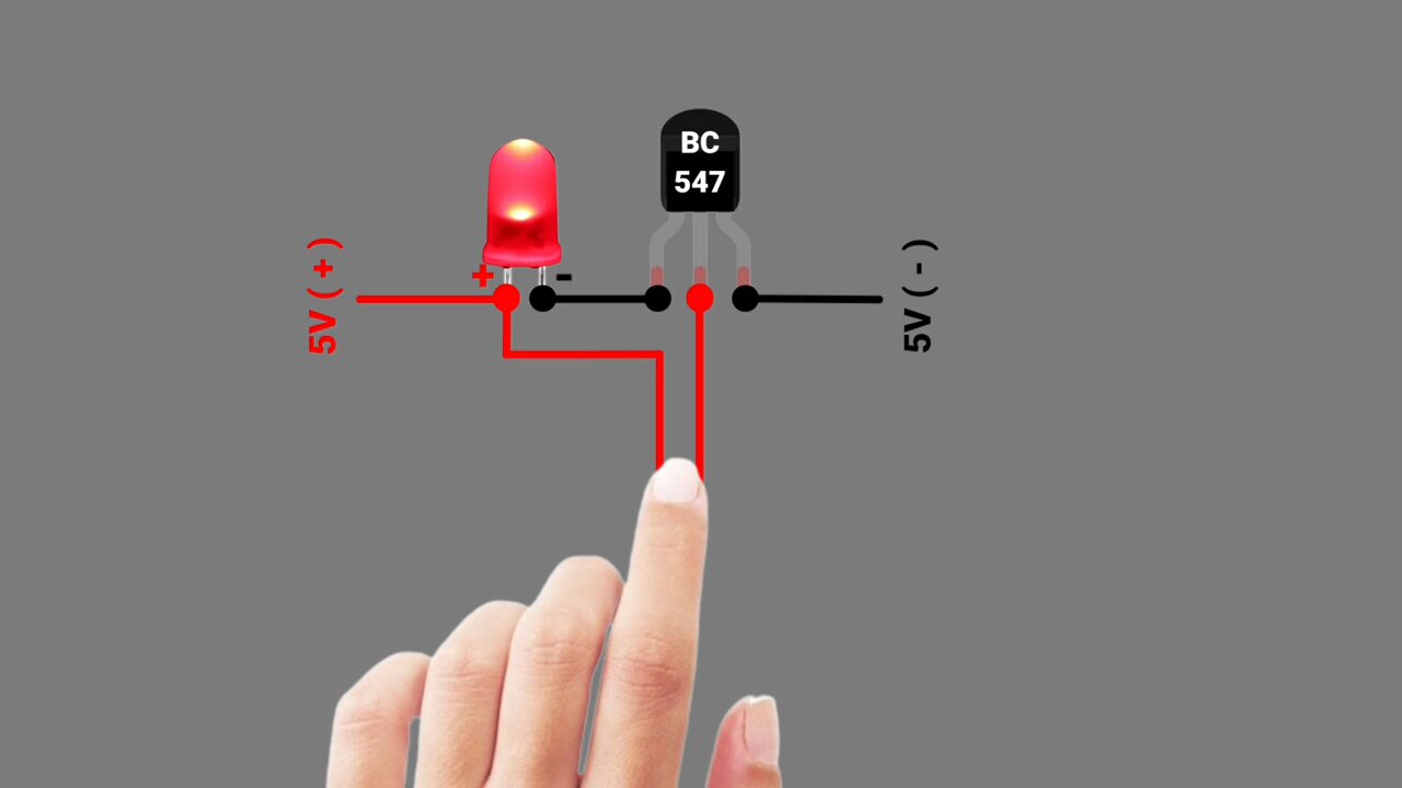 Top BC 547 project 3D animated #electronics #diy