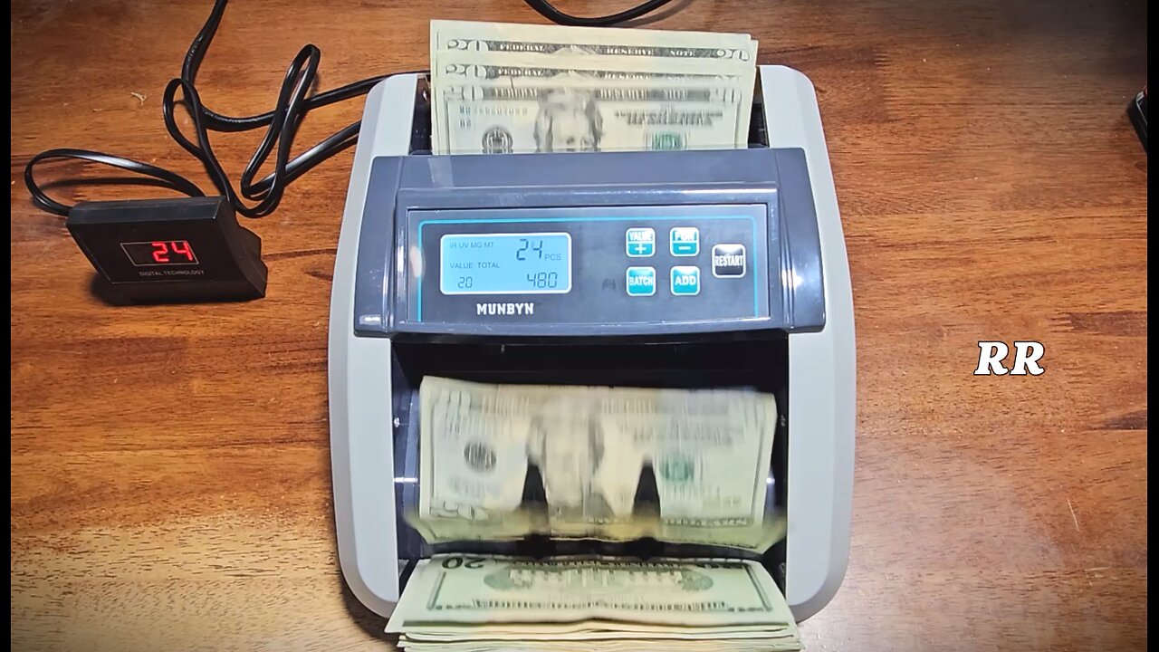 MUNBYN IMC51 Money Counting Machine, Add, Batch, Value Modes