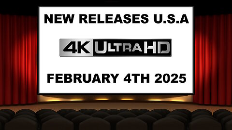 NEW 4K UHD Releases [FEBRUARY 4TH 2025 | U.S.A]