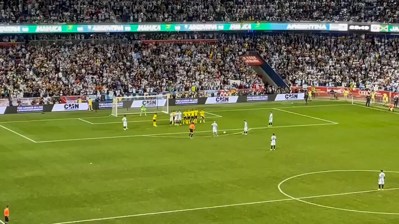 Only Leo Messi could create such a unique moment. Unbelievable Free-Kick