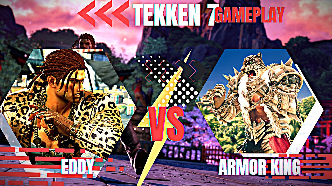 Eddy vs Aarmor King, |Tekken7| gameplay| Hard mode| Fighting game