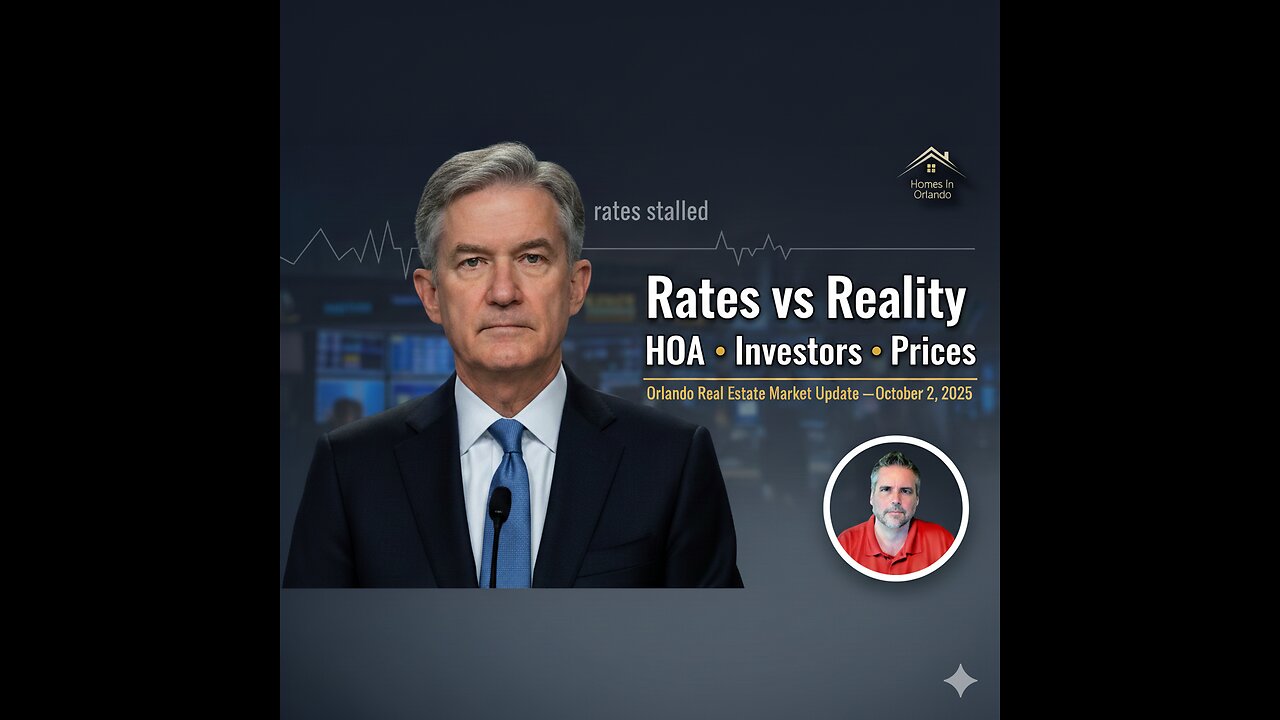 Rates, HOA Reality, Investor Moves & Prices