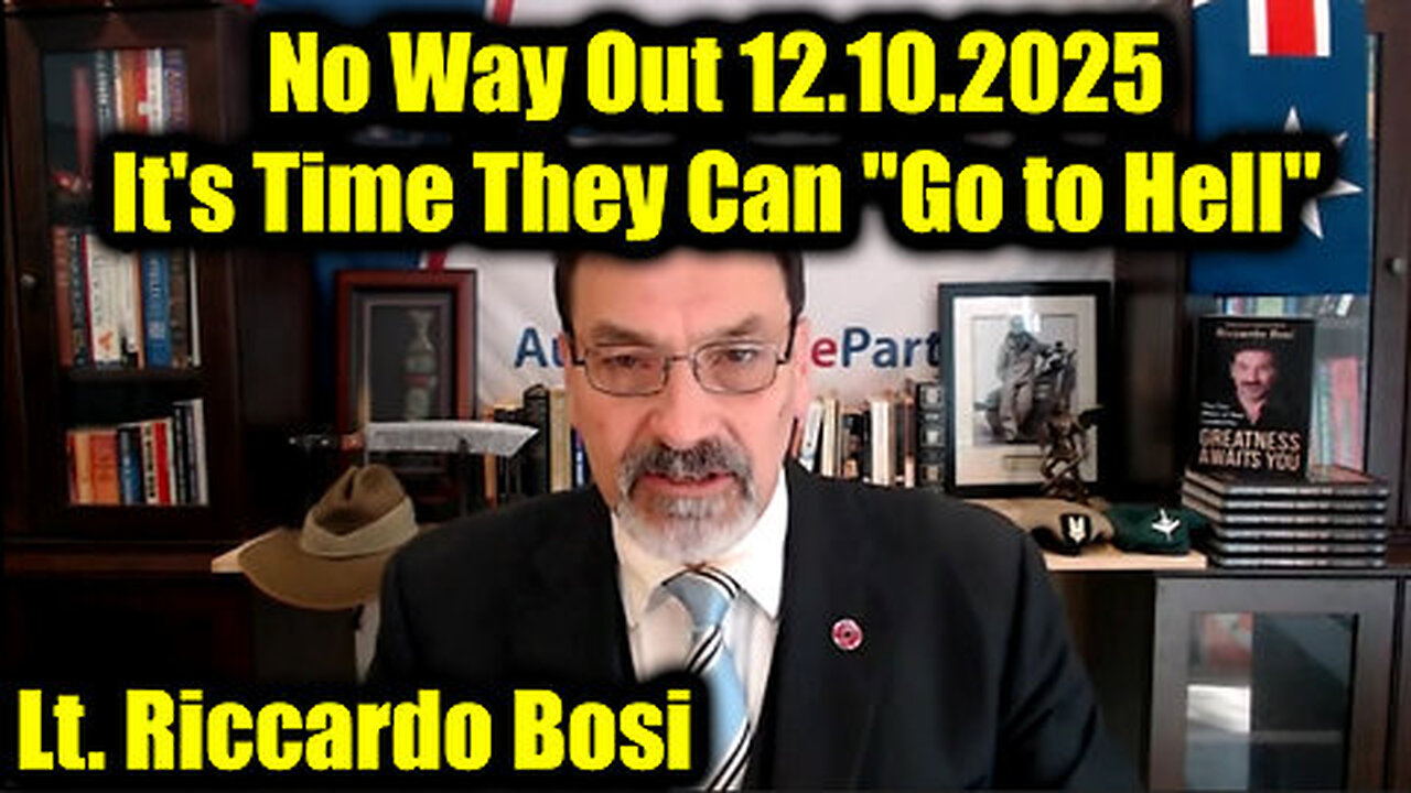 Riccardo Bosi: No Way Out - It's Time They Can "Go to Hell"