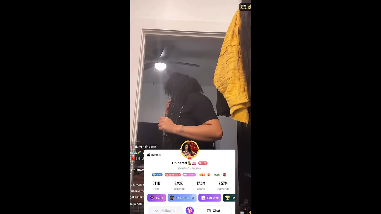 China Red shows how some of these females come on live while taking down her braids.