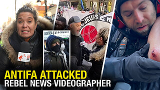 INSANITY: Union members and Antifa attack Rebel News — even a dad with a stroller!