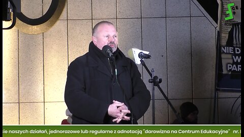 Rafał Mossakowski: Frankiści z PO-PiS rozpalają Chanukiję a Polacy protestują - Pikieta 30.12.AD2024