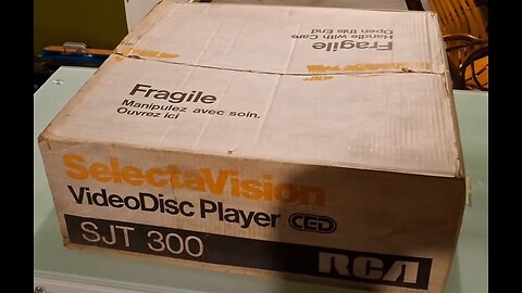 RCA SJT 300 CED Player Unboxing and Demo