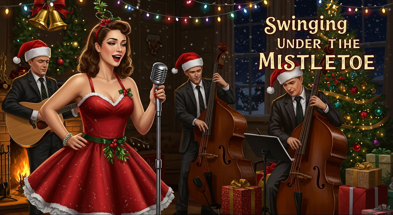 🎄 Swingin’ Under the Mistletoe - Rockabilly Christmas Anthem! 🎶