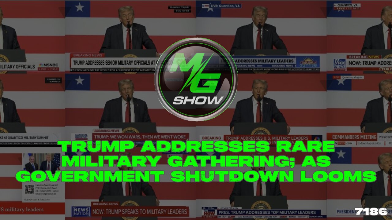 Trump Addresses Rare Military Gathering; As Government Shutdown Looms