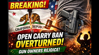 BREAKING: California’s Open Carry Ban Overturned – Gun Owners Rejoice!
