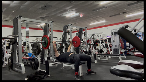 Bench Presses 92.5/203LBS for 5 Reps (Warm up)