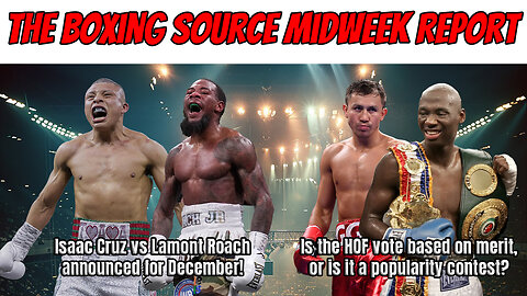 Cruz vs Roach in December! Hall of Fame based on who's popular or nah?