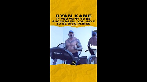 If you want to be successful you have to be discipline