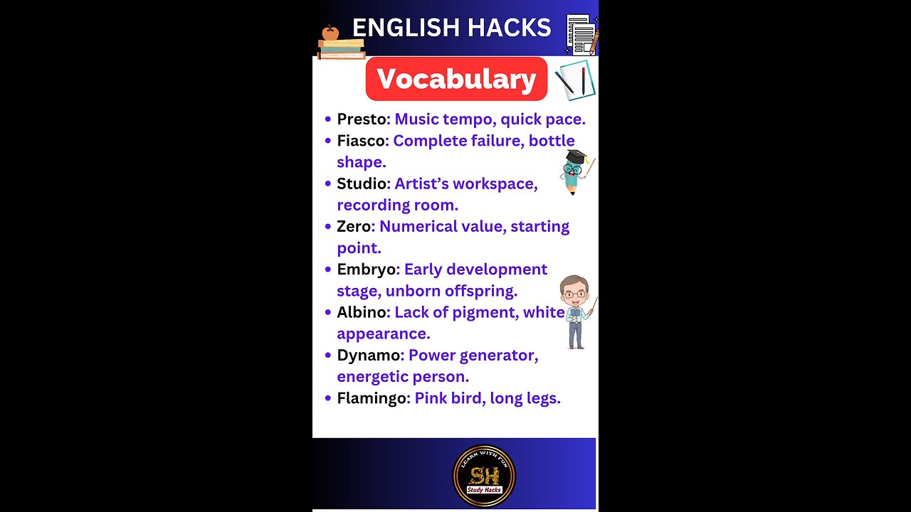 Daily use Important vocabulary words for exam 2025 45 #studyhacks123 #vocabulary #english #shorts