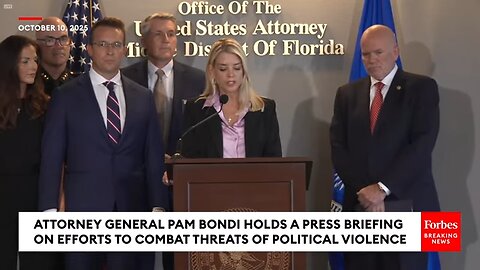 BREAKING NEWS: Pam Bondi Announces Arrest Of Suspect Who Sent Threatening Letter To Benny Johnson