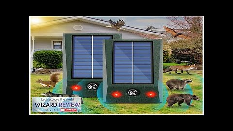 2 Pack Solar Ultrasonic Animal Repeller Outdoor Deer Repellent Devices Drive Away Review