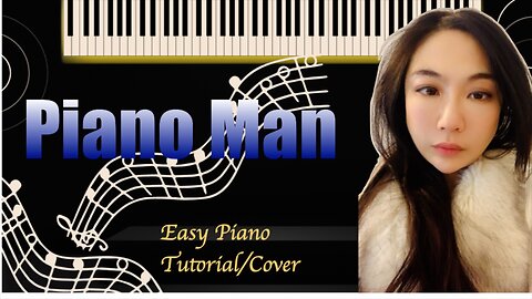 Piano Man PIANO Easy Slow Short Tutorial