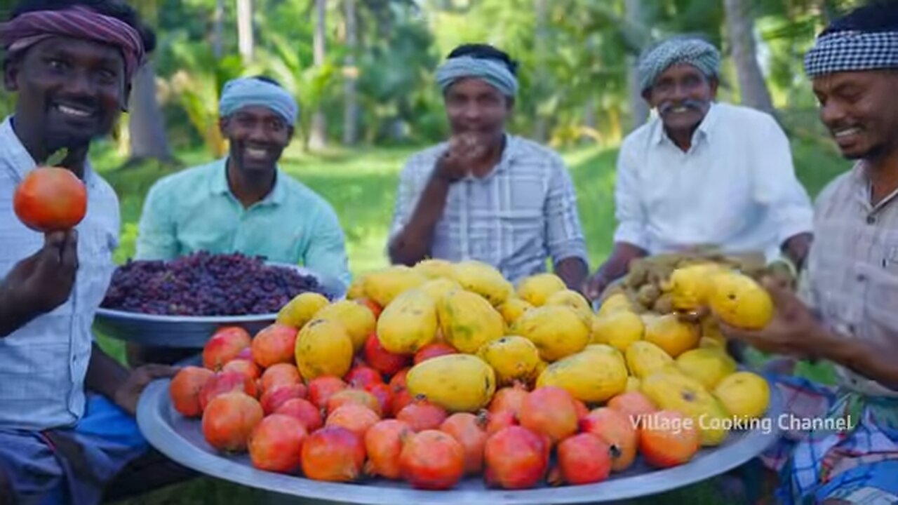 KUCHI ICE ¦ FRUIT POPSICLES ¦ Healthy Homemade Colorful Popsicle Making in Village ¦ Stick Ice Cream