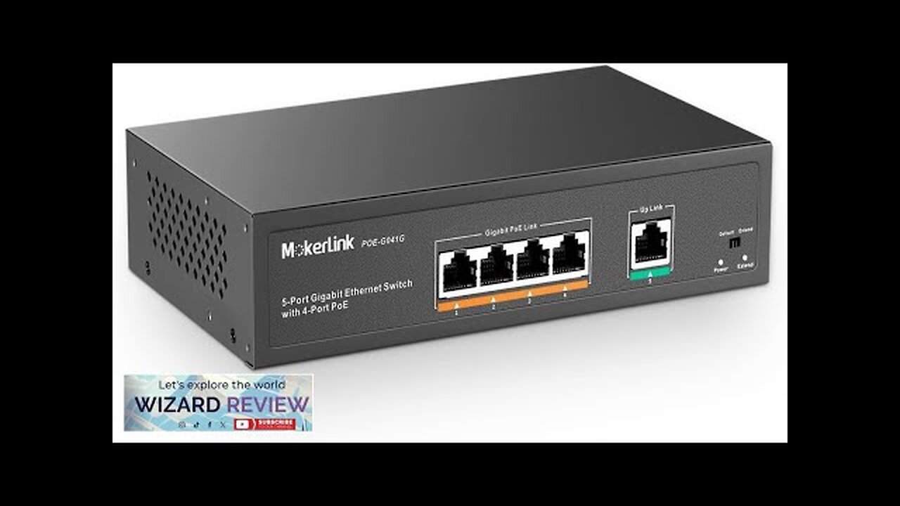 MokerLink 5 Port Gigabit POE Switch with 4 POE+ Ports 1000Mbps 78W Review