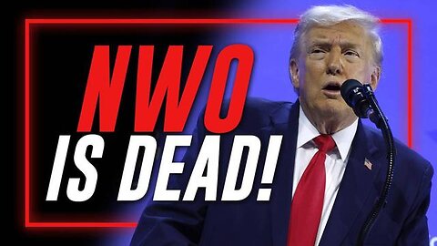 BREAKING: Trump Tells Globalists Their NWO Is Dead To Their Tyrannical Faces