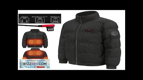 TENGOO HJ-07A Heating Jacket 7 Heated Areas Coat Jacket Three-speed Temperature Control Review