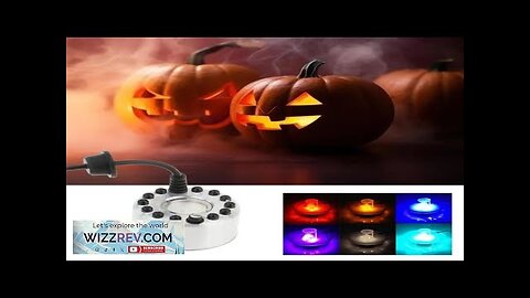 Halloween Mist Maker Fogger LED Pumpkin Light Water Fountain Pond Fog Machine Review