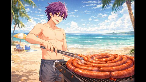 Sausage Daddy! (AI Music Cover) | PSY “DADDY” Inspired | Anime Food Frenzy