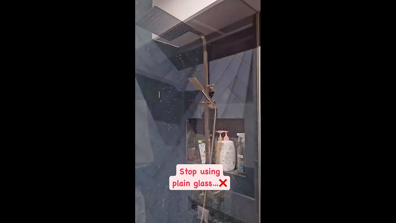 Stp using plain glass in bathroom design # bathroomdesign