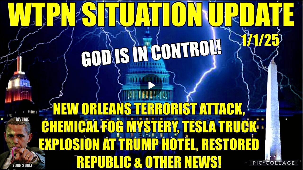 NEW ORLEANS TERRORIST ATTACK, CHEMICAL FOG, BIRD FLU, 3 LIGHTENING STRIKES, TESLA FIRE