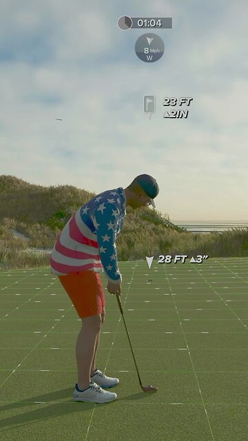 Clutch 23ft Putt to Save the Halve — Needed This One