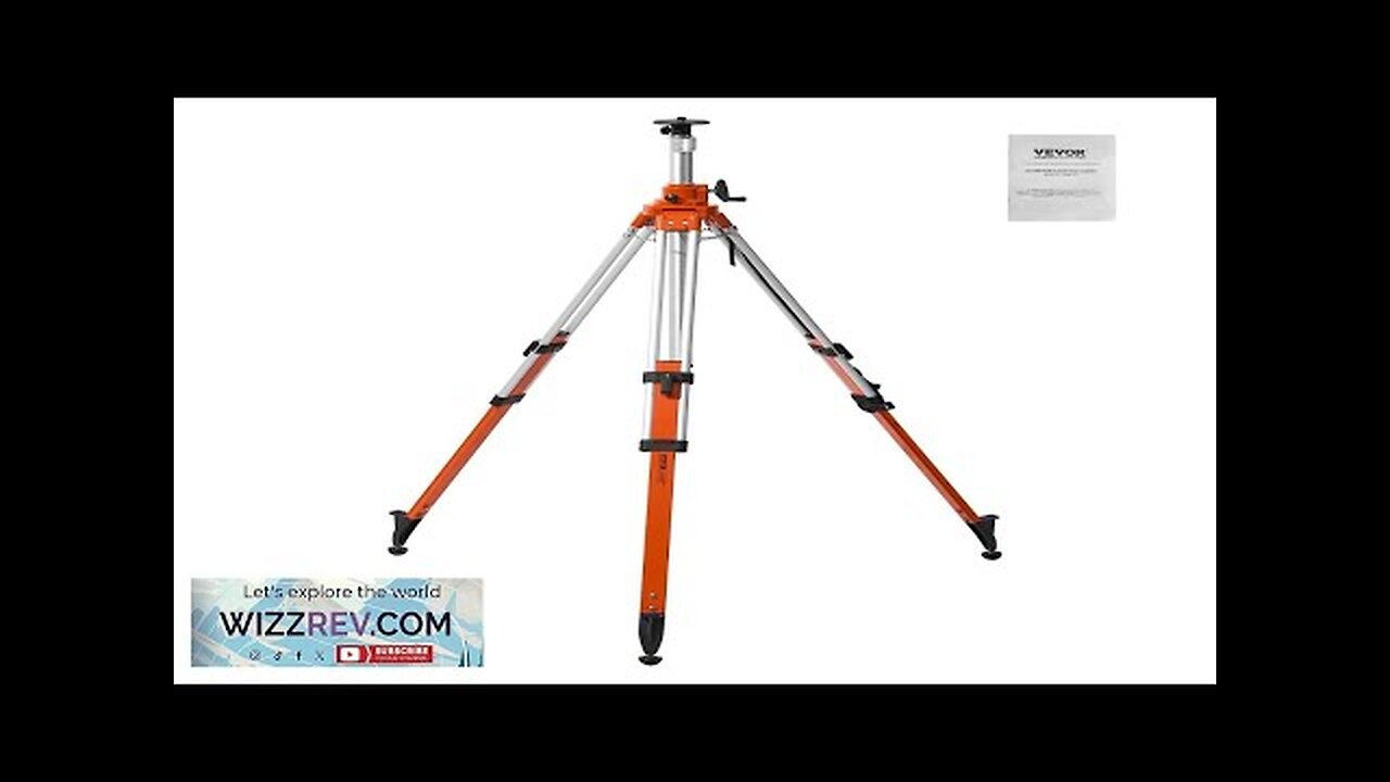 VEVOR Laser Level Tripod Stand 5/8"-11 Thread 45.07-114.37 in Height Adjustment Review