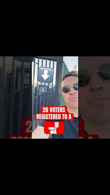 26 registered voters at this TOILET in California? - FRAUD?