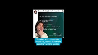 Tim Walz Pathetically Begs Trump to Stop Terrorizing Minneapolis