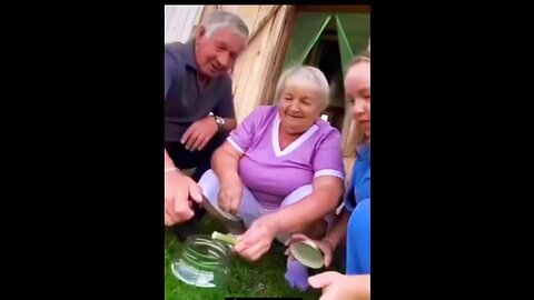 funny old lady | how to blow fire crackers | lady made house on fire