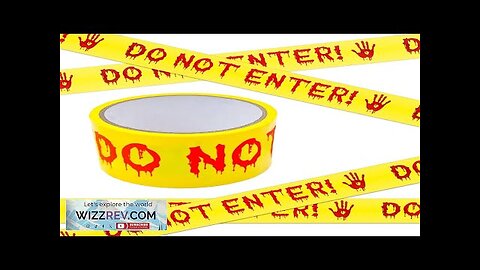 Halloween Decorations Caution TapeDo Not Enter Yellow Scary Caution Tape Roll 4.8CM*25M Review