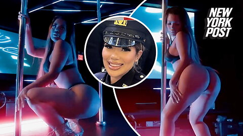 NYPD detective goes viral after pole-dancing in music video