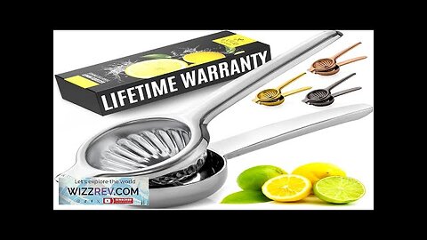 Zulay Kitchen Lemon Squeezer Stainless Steel Premium Quality Heavy Duty Solid Review