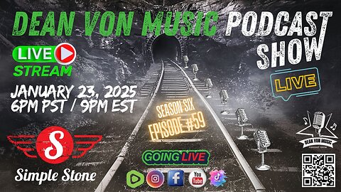 🎸S6 | E59 SIMPLE STONE LIVE INTERVIEW JAN 23, 2025 6PM PST