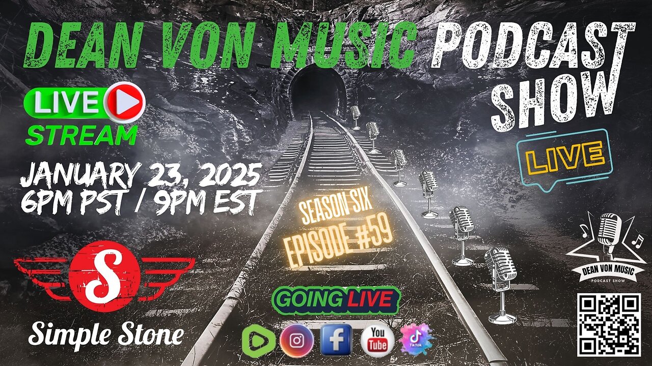 🎸S6 | E59 SIMPLE STONE LIVE INTERVIEW JAN 23, 2025 6PM PST