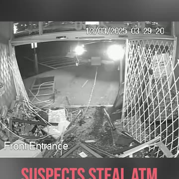 Suspects Smash Into Store, Steal ATM, and Elude Police