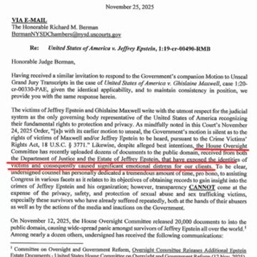 Thomas Massie in his effort releasing the Epstein files Mike no-Johnson, the DoJ and House Oversight released dozens of Epstein victims names without permission.