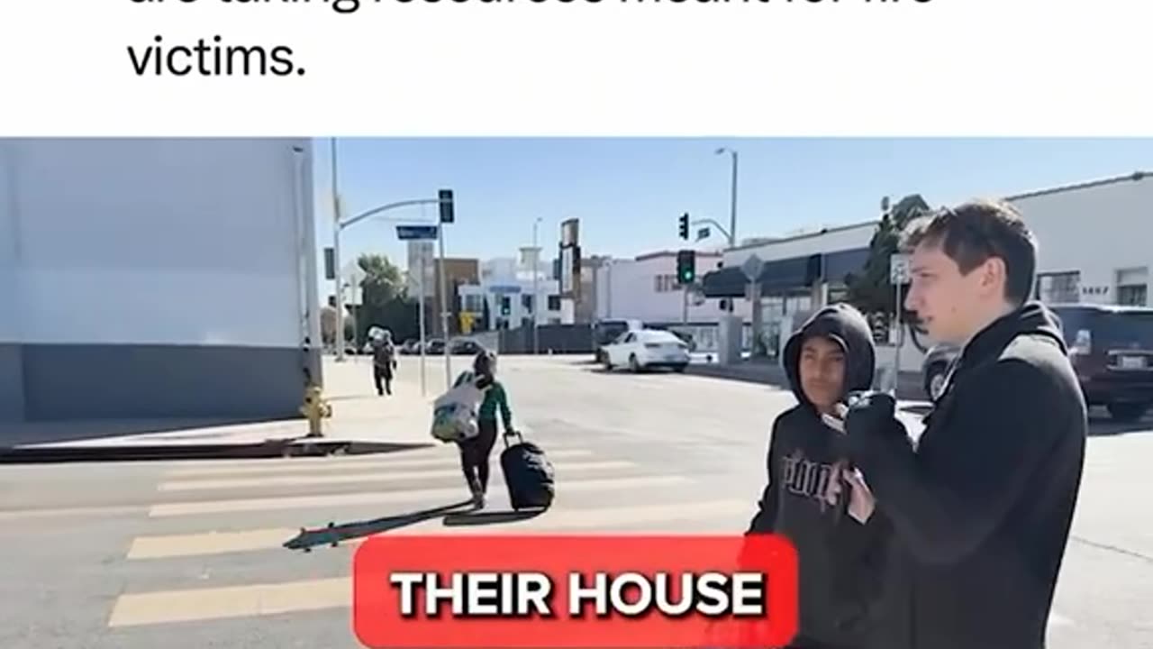 Illegals Taking Food for Fire Victims- Red Cross Corrupt