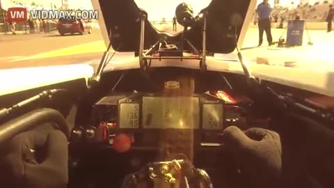 Driver Seat View of a Top Fuel Dragster - 0 to 316mph in 3.77 Seconds