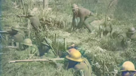 69 - Trenches of Fire - WW1 Inspired Trench Music - Colourized Footage
